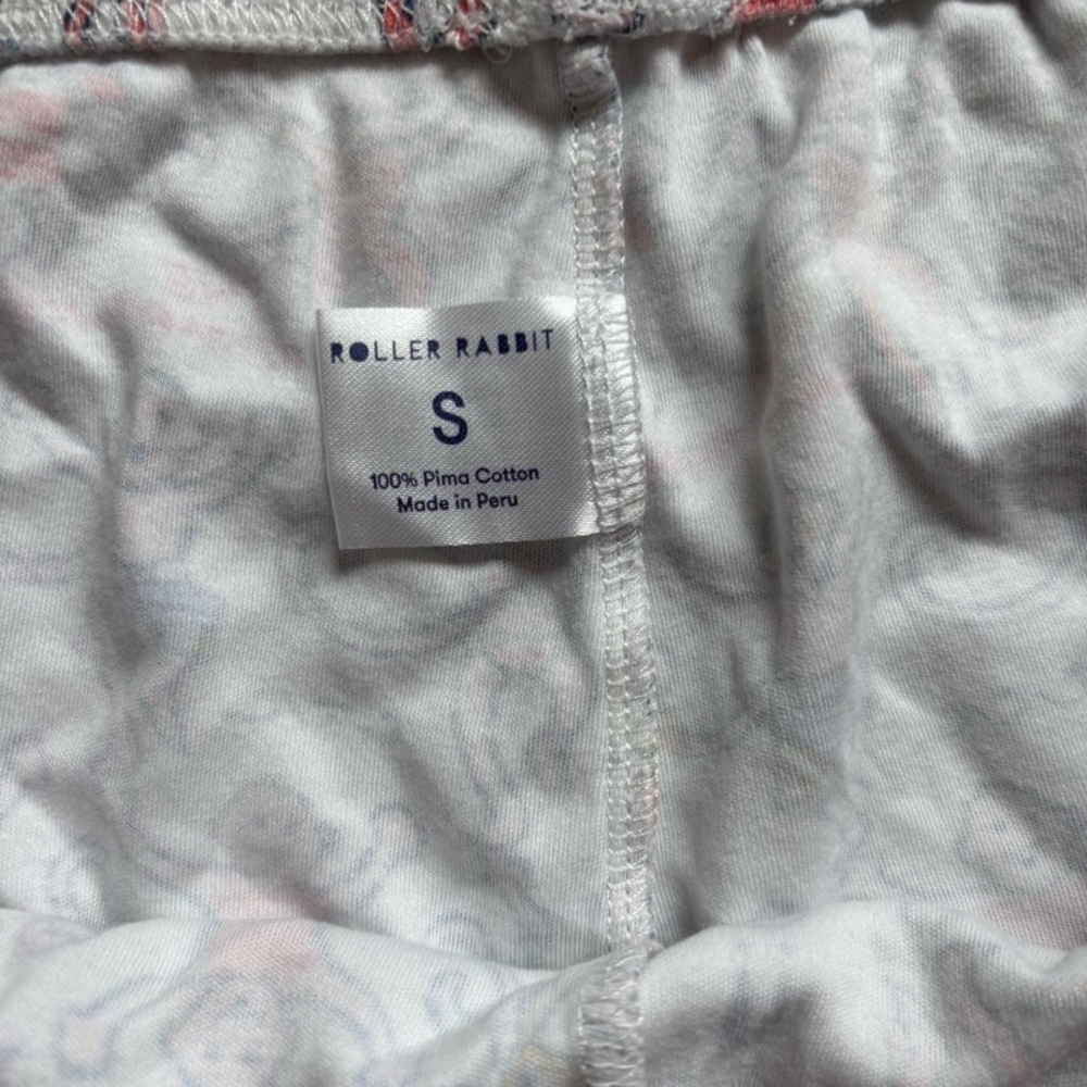 Roller Rabbit Pink and Blue Monkey Print Pajama The Hamptons Set - Picture 4 of 4